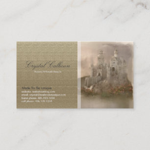 Plantilla de la tarjeta de visita - castillo de la