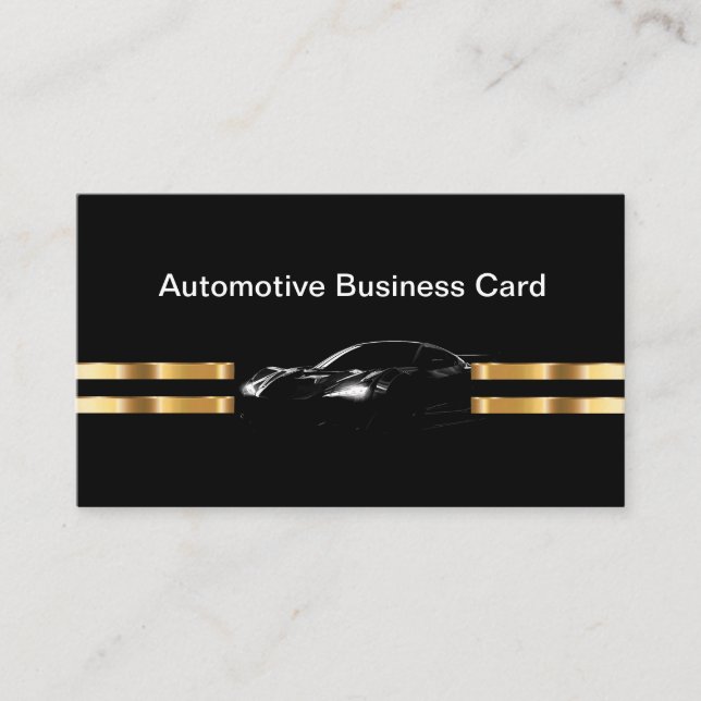 Plantilla de la tarjeta de visita Classy Automotiv (Anverso)