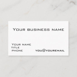 Plantilla de la tarjeta de visita con los iconos