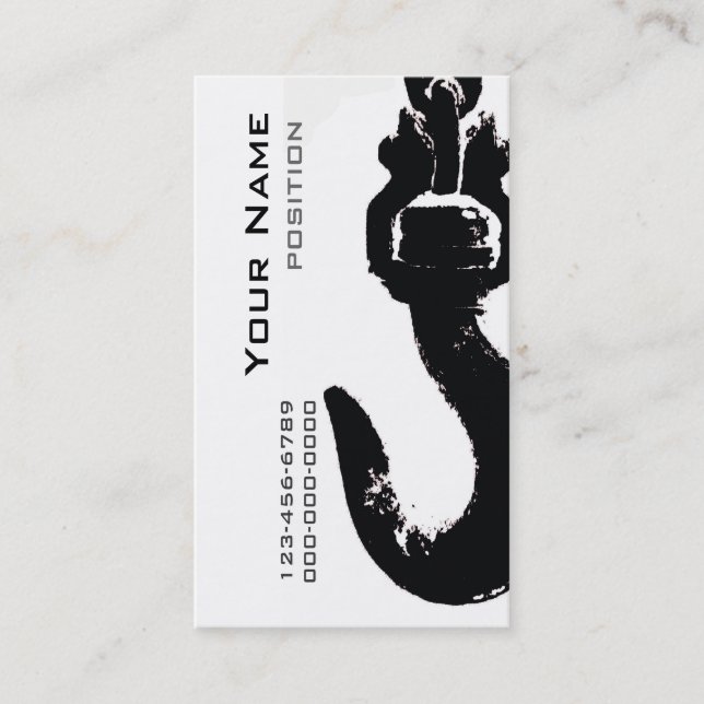 plantilla de la tarjeta de visita de construcción (Anverso)