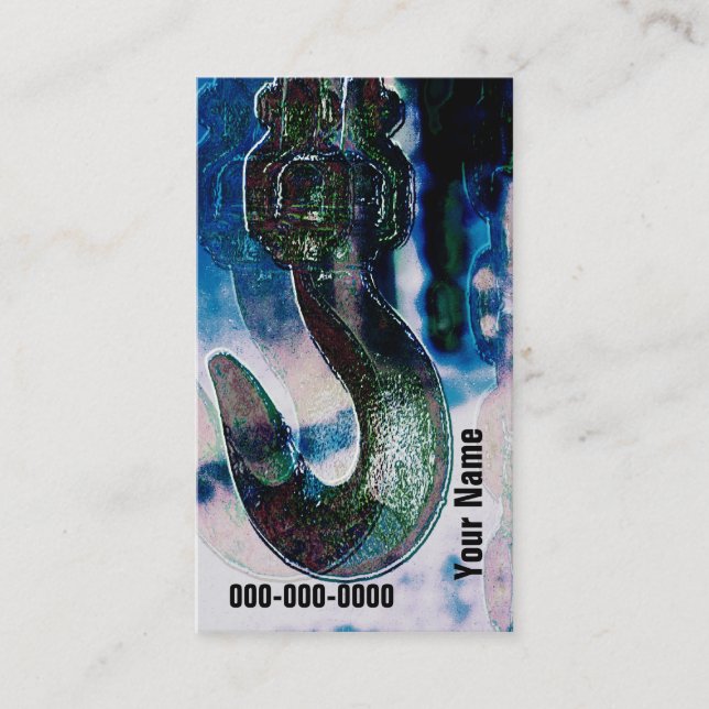 plantilla de la tarjeta de visita de construcción (Anverso)