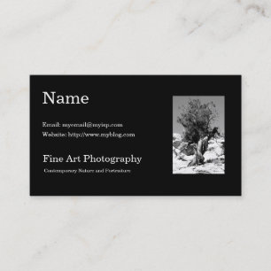 Plantilla de la tarjeta de visita de la fotografí