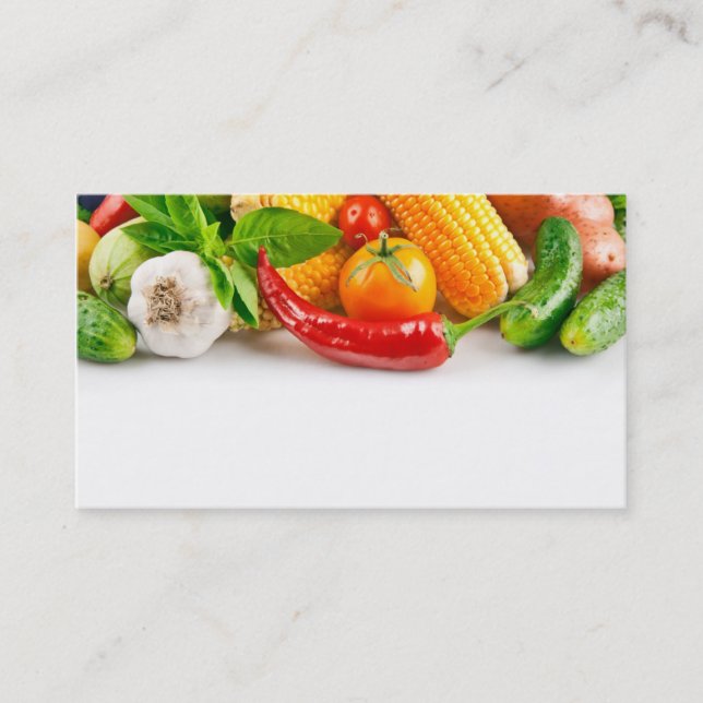 plantilla de la tarjeta de visita de la fruta y (Anverso)