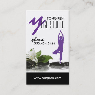 Plantilla de la tarjeta de visita de la yoga