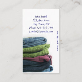 Plantilla de la tarjeta de visita de lavadero