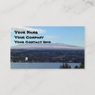 Plantilla de la tarjeta de visita de Mauna Kea