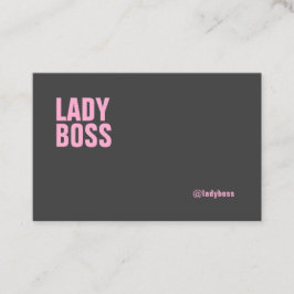 Plantilla de la tarjeta de visita de señora Boss