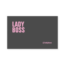Plantilla de la tarjeta de visita de señora Boss