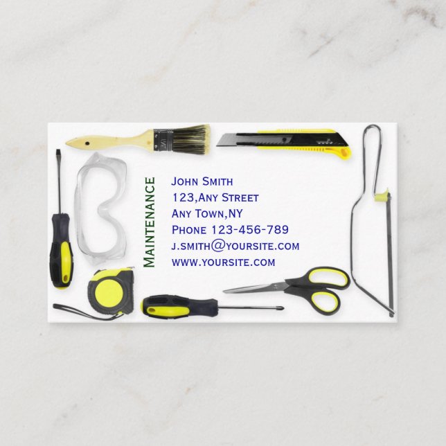 Plantilla de la tarjeta de visita del (Anverso)