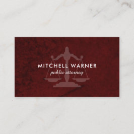 Plantilla de la tarjeta de visita del abogado