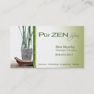 Plantilla de la tarjeta de visita del balneario