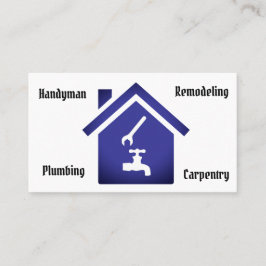 Plantilla de la tarjeta de visita del contratista