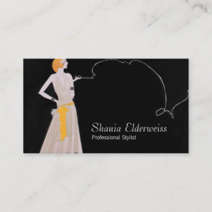 Plantilla de la tarjeta de visita del estilista de