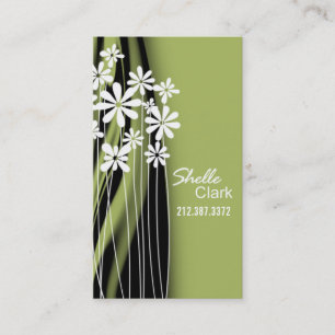 Plantilla de la tarjeta de visita del jardín de