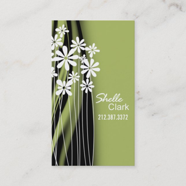 Plantilla de la tarjeta de visita del jardín de (Anverso)
