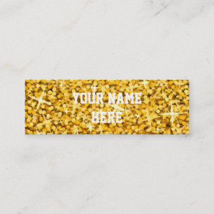 Plantilla de la tarjeta de visita del "oro" del