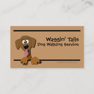 Plantilla de la tarjeta de visita del perro del