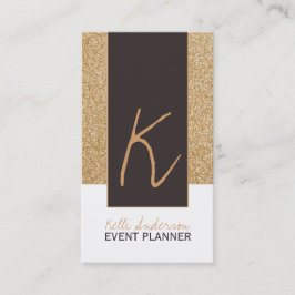 Plantilla de la tarjeta de visita del purpurina