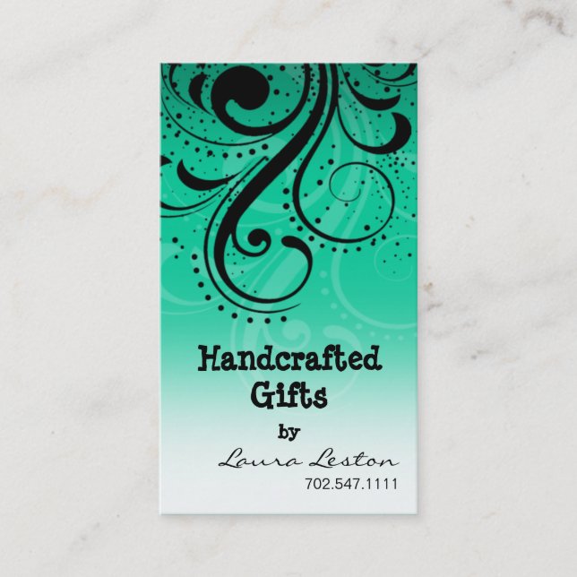 Plantilla de la tarjeta de visita del remolino de (Anverso)