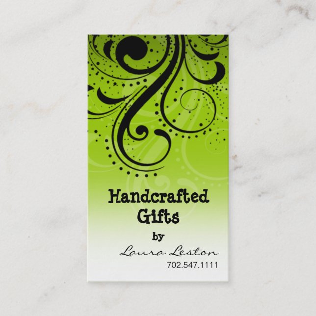 Plantilla de la tarjeta de visita del remolino de (Anverso)