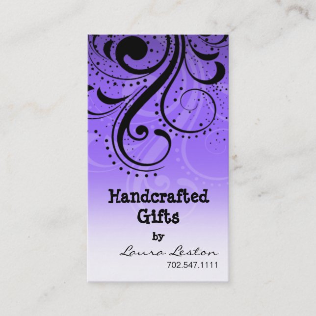 Plantilla de la tarjeta de visita del remolino de (Anverso)