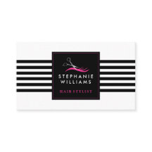 Plantilla de la tarjeta de visita del salón de