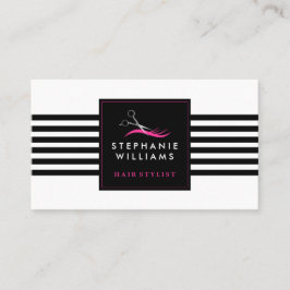 Plantilla de la tarjeta de visita del salón de