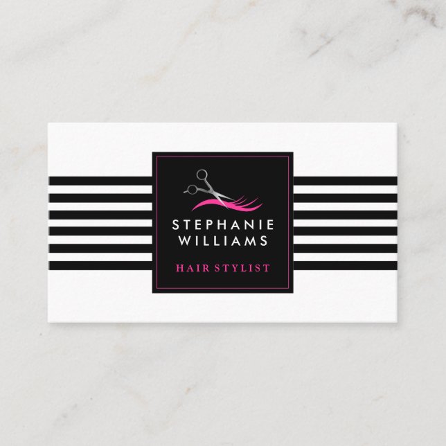 Plantilla de la tarjeta de visita del salón de (Anverso)