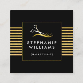 Plantilla de la tarjeta de visita del salón del