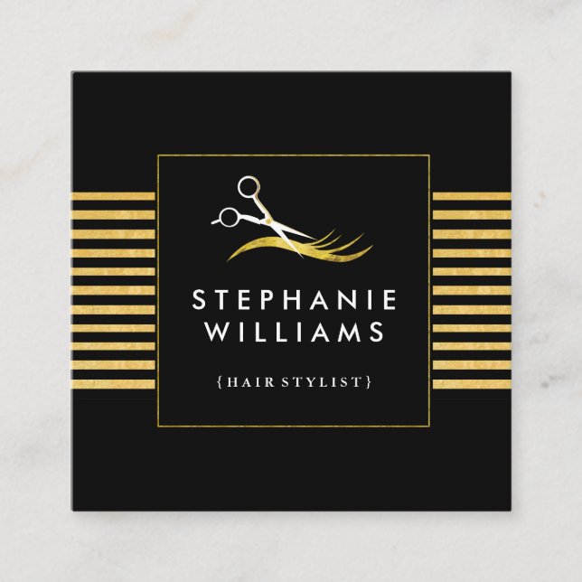 Plantilla de la tarjeta de visita del salón del (Anverso)