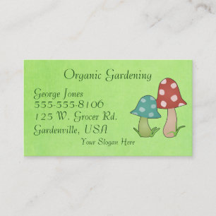 Plantilla de la tarjeta de visita del Toadstool