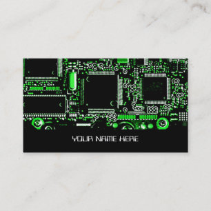 Plantilla de la tarjeta de visita del verde 2 del