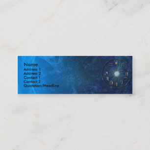 Plantilla de la tarjeta de visita del zodiaco