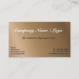 Plantilla de la tarjeta de visita echada a un lado