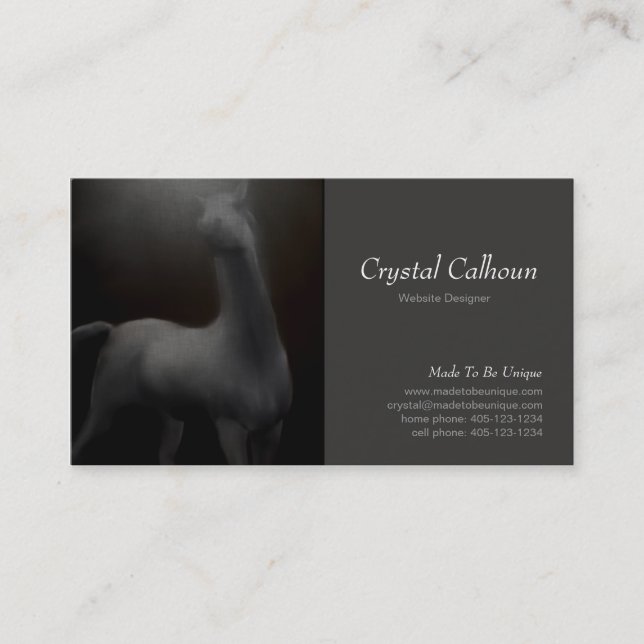 Plantilla de la tarjeta de visita - oscuridad de (Anverso)