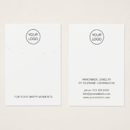 Plantilla de la tarjeta de visualización de joyas