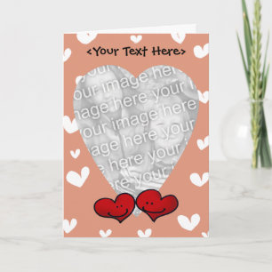 Plantilla de la tarjeta del corazón del amor