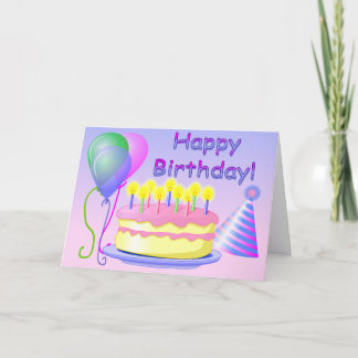 Plantilla de la tarjeta del feliz cumpleaños