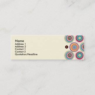 Plantilla de la tarjeta del perfil de los