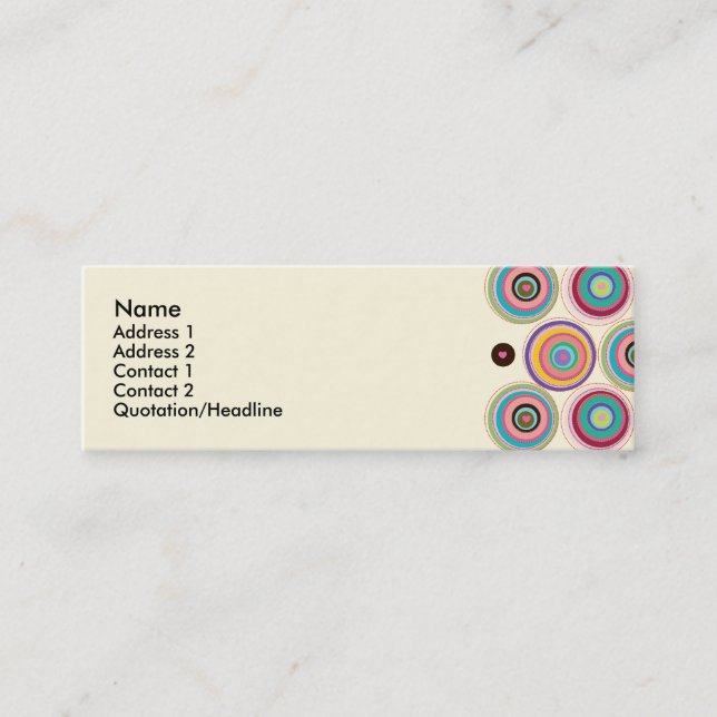 Plantilla de la tarjeta del perfil de los (Anverso)