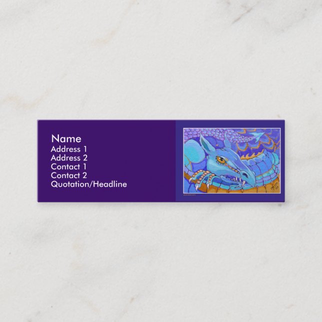 Plantilla de la tarjeta del perfil - dragón (Anverso)