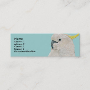 Plantilla de la tarjeta del perfil - loro de