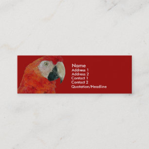 Plantilla de la tarjeta del perfil - Macaw
