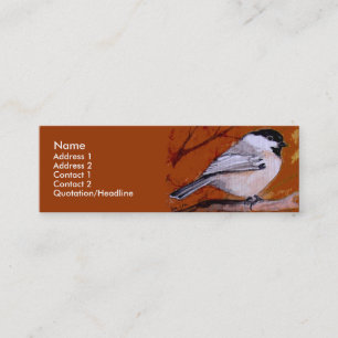 Plantilla de la tarjeta del perfil - pájaro