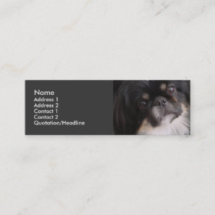 Plantilla de la tarjeta del perfil - perro de