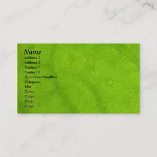 Plantilla de la tarjeta del perfil - textura verde