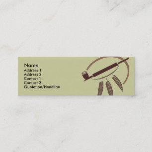 Plantilla de la tarjeta del perfil - tubo de paz