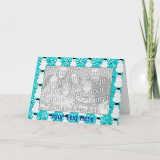 Plantilla de la tarjeta - frontera del muñeco de