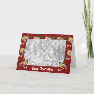 Plantilla de la tarjeta - frontera del navidad