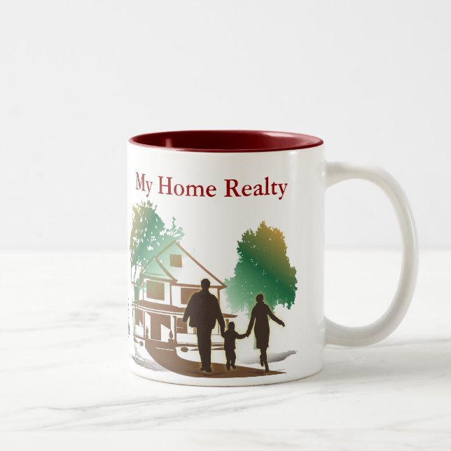 Plantilla de la taza de café mis bienes raices (Derecha)